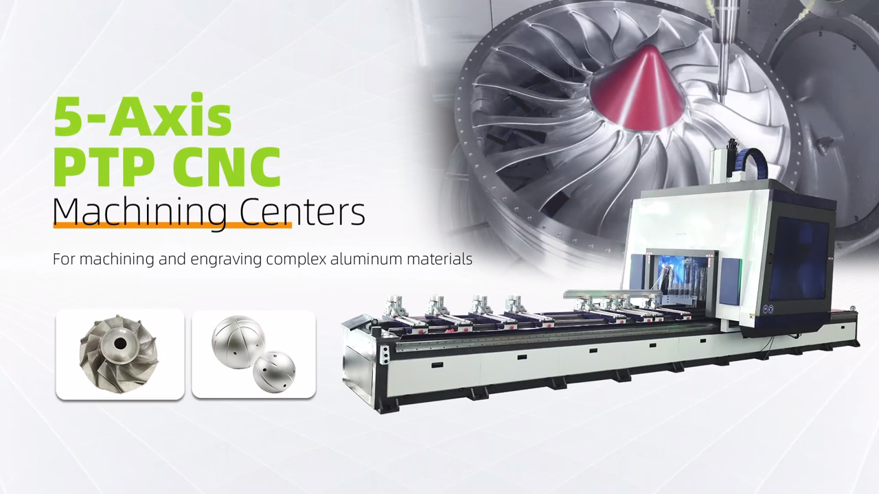 Máquina de enrutador CNC ATC multifuncional de 5 ejes con PTP